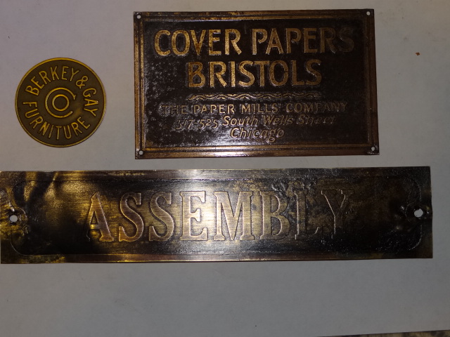  Antique Restoration Hardware, Berkey & Gay Label