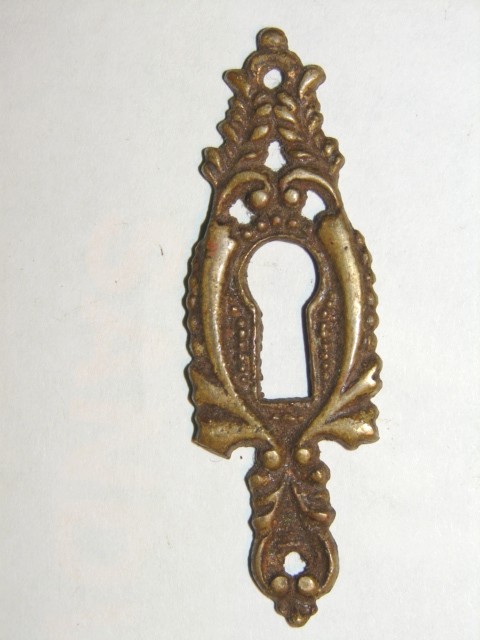 Antique hardware, desk escutcheons
