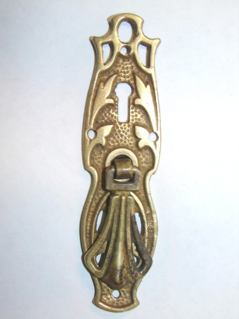 Antique hardware, desk escutcheons