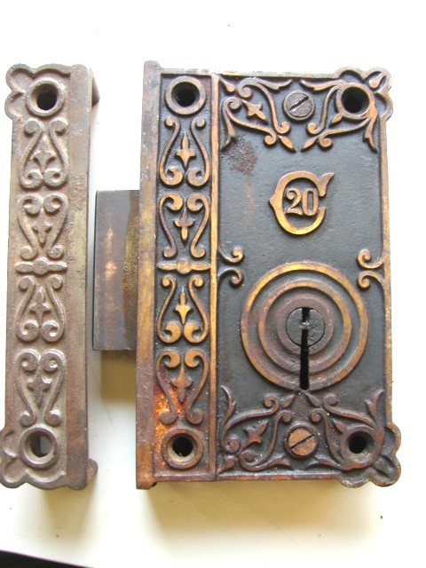 Early Fancy Door Rim Locks