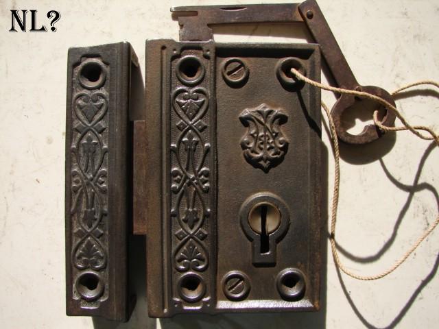 Early Fancy Door Rim Locks