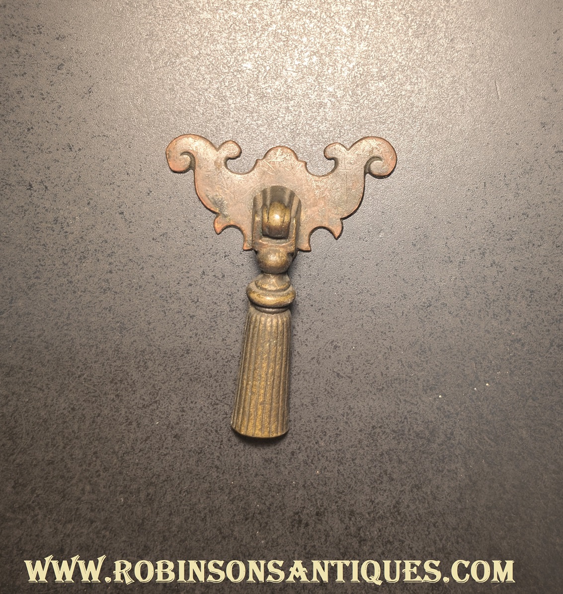 Antique Stamped Chippendale Single Post Drawer Pulls