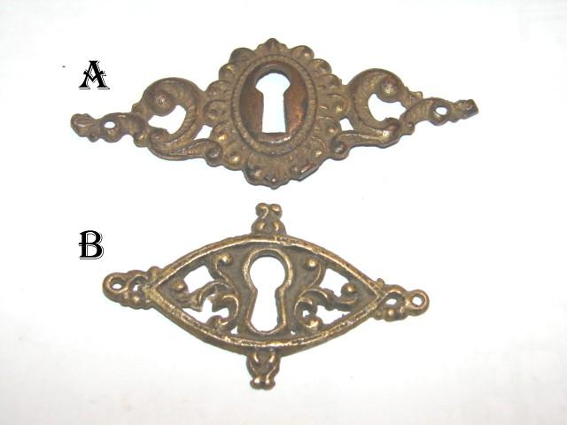 ANTIQUE RESTORATION HARDWARE AT ROBINSONS ANTIQUES ESCUTCHEONS