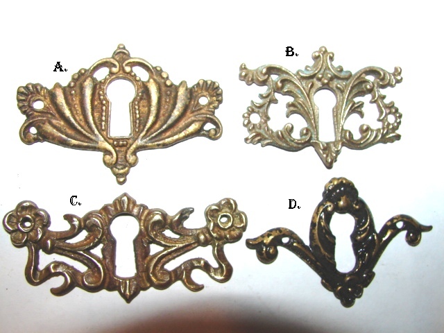 ANTIQUE RESTORATION HARDWARE AT ROBINSONS ANTIQUES ESCUTCHEONS