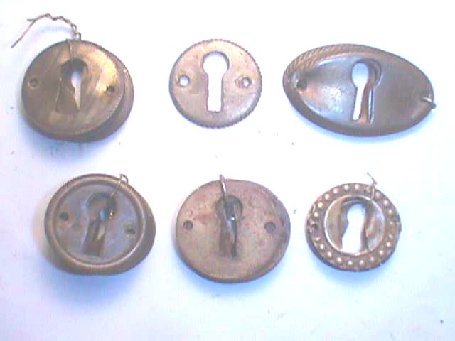 Antique Stamped Escutcheons
