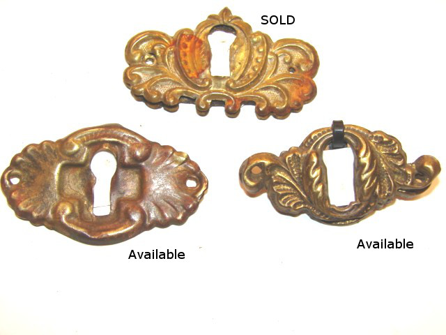 Antique Stamped Escutcheons