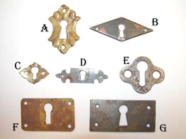 Antique Stamped Escutcheons