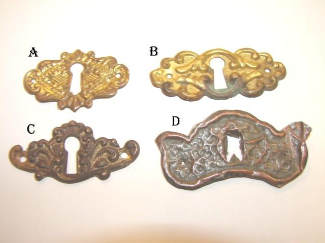Antique Stamped Escutcheons