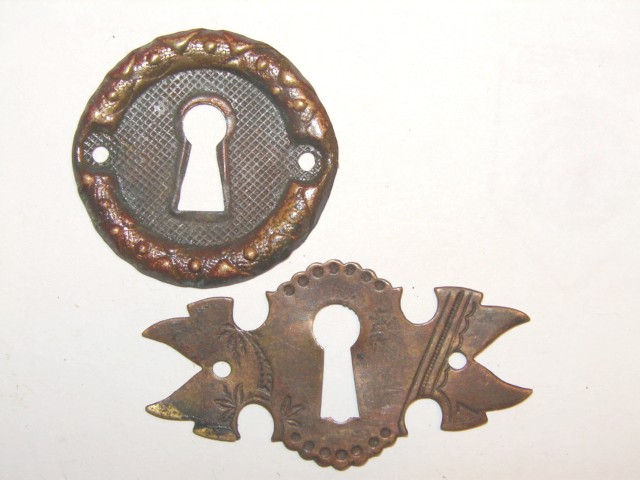 Antique Stamped Escutcheons