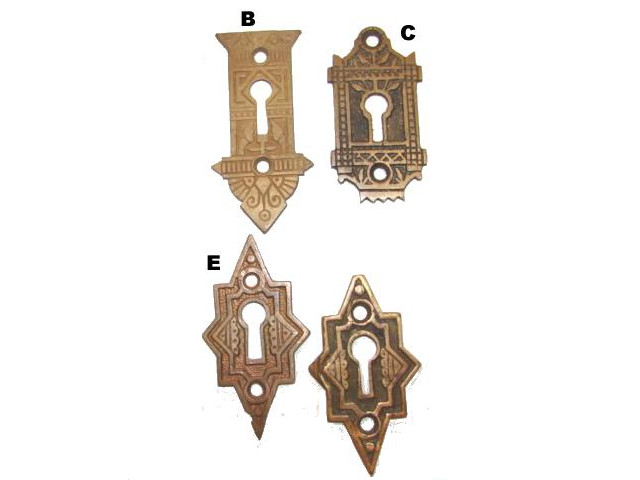 ANTIQUE RESTORATION HARDWARE AT ROBINSONS ANTIQUES ESCUTCHEONS