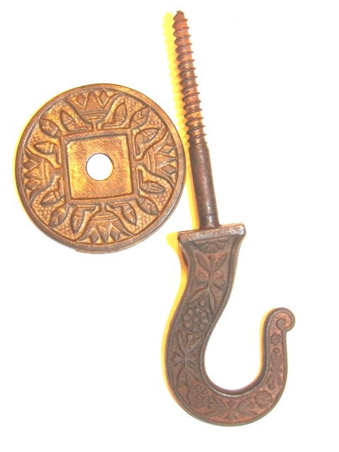  Antique Restoration Hardware, Kerosene Lamp and Plant Hanging Hooks